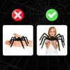 Halloween Spinne 50 cm Riesenspinne Tarantel Deko Schwarz Produktbild-Vorschau 4