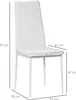 HOMCOM : lot de 4 chaises de salle à manger, chaises de Voir les images du produit 3