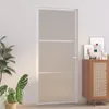 vidaXL Porte intérieure 93x201,5 cm Blanc verre dépoli et Voir les images du produit 2