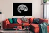 MuchoWow® Poster Hirsch - Mond - Nacht 120x90 cm - Wandbild Produktbild-Vorschau 2