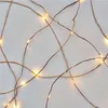 LED Weihnachtliche Nano-Kette kupferfarben, 0,9 m, 2x AA, Innen, warm-weiß, Timer Produktbild-Vorschau