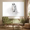 MuchoWow® Poster Pferd - Aquarell - Tiere - Weiß 180x120 cm Produktbild-Vorschau 3