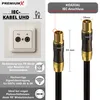 PremiumX 10m Gold-Line TV Antennenkabel Schwarz Produktbild-Vorschau 2