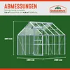 Serre de jardin en aluminium 7,63m³ abri extérieur pour Voir les images du produit 5