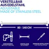 Duschvorhangstange ohne Bohren - Ausziehbar 80 bis 140cm - Produktbild-Vorschau 3