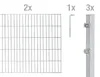 Alberts Doppelstabmatten Zaun, Höhe 100 cm, Länge 4 m, Produktbild-Vorschau 1