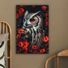 Leinwandbilder 60x90 cm - Tiere, Blumen - Eule, Bilder Produktbild-Vorschau 5