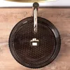 rea Waschbecken Schwarz Rund Glas Cristal, Ø35,5cm, Höhe Produktbild-Vorschau 11