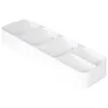 A white organizer tray with four compartments is shown against a white background. Anteprima dell’immagine prodotto