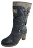 Mustang - Bottines zippées, tige haute, noires, pour le Voir les images du produit 3