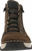 A close-up front view of a brown winter boot. Náhled obrázku produktu
