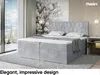 MEBLINI Boxspringbett mit Bettkasten - Gepolstert Produktbild-Vorschau 2