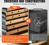 Comparison of MDF and Particle Board construction materials, highlighting the benefits of MDF. Produktbild-Vorschau