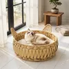PawHut Katzenbett Rattan Katzenhöhle Katzenkorb mit Produktbild-Vorschau 2
