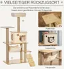PawHut Kratzbaum Katzenbaum für Katzen Kletterbaum aus Holz Produktbild-Vorschau 13
