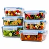 SKLENENÉ NÁDOBY NA POTRAVINY LUNCHBOX DO MIKROVLNNÝCH RÚR A Náhľad obrázku produktu 6