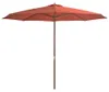 vidaXL Parasol avec mât en bois 350 cm Terracota Voir les images du produit 8