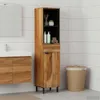 vidaXL Badezimmerschrank Braun 38 x 33 x 160 cm Massivholz Produktbild-Vorschau 1