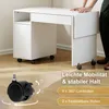 HOMCOM Rollbarer Computertisch klappbarer Schreibtisch mit Produktbild-Vorschau 7