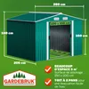 GARDEBRUK Abri de jardin métal XXL vert Voir les images du produit 3