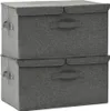 vidaXL Scatole portaoggetti 2 pezzi in tessuto 50x30x25 cm Anteprima dell’immagine prodotto 1
