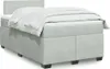 The Living Store Boxspringbett mit Matratze Hellgrau Produktbild-Vorschau 2