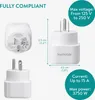 kwmobile 2x Reiseadapter USA Typ-B - Schuko Reise Strom Produktbild-Vorschau 4