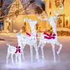 COSTWAY 3-delige LED-rendierfamilie, kerstverlichting met Productafbeelding-voorbeeld 2