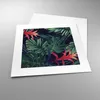 Poster - Poster ohne Rahmen - Exotisch Blumen Blätter - Produktbild-Vorschau 3