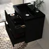 Waschtisch mit Unterschrank 60cm BOKAV Badmöbel Set Schwarz Produktbild-Vorschau 3