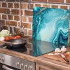 Kryt na sporák 60x52 Keramický kryt varné desky Splashback Náhled obrázku produktu 3
