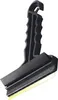 A black ice scraper with a yellow blade is shown against a white background. Náhled obrázku produktu