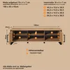 trendteam Wohnen Mobile TV Enna, decorazione mango/nero, Anteprima dell’immagine prodotto 16