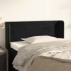 Kopfteil mit Ohren Schwarz 93x16x78/88 cm Samt Produktbild-Vorschau 2