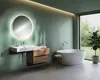 Sapho VISO Spiegel mit LED Beleuchtung, Rund, Durch. 50cm Produktbild-Vorschau 2