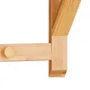 Relaxdays Wandgarderobe Bambus, Hutablage und Produktbild-Vorschau 8