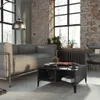 konferenční stolek vidaXL High Gloss Grey 60x60x30 cm Náhled obrázku produktu 2