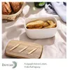 DOWAN Keramik-Butterdose 14,5 cm mit Deckel – Aufbewahrung Produktbild-Vorschau 2
