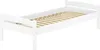 Einzelbett massiv Kiefer weiß 90x200 Futonbett Holzbett Produktbild-Vorschau 1