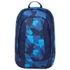 A blue camouflage backpack is shown against a white background. Produktbild-Vorschau