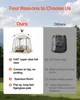 SucceBuy Transparentes Zelt, 160x160x182 cm, Pop-up-Zelt Produktbild-Vorschau 4