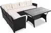 CASARIA® Lounge Angolare Divano in Polyrattan Tavolo Pranzo Anteprima dell’immagine prodotto 11