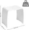 Badhocker MERAN XL aus Acryl weiß, für die Dusche geeignet, Produktbild-Vorschau 4