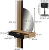 Vicco Stół do toalety Melina, 100 cm z lustrem LED i Podgląd zdjęcia produktu 3