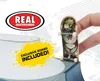 A fingerboard is held by a hand over a ramp, with a logo and promotional text in the background. Náhľad obrázku produktu