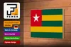 Holzschild Flagge Togos 18x12 cm Flag of Togo Dekoration Produktbild-Vorschau 4