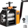 A product shot of a 3-in-1 hand rolling mill machine with accessories. Produktbild-Vorschau