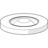 A 3D rendering of a white filter component. Produktbild-Vorschau