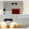 ZMH reflektor sufitowy 2 płomienie czarny reflektor Podgląd zdjęcia produktu 5