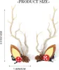LED-Haarspangen mit Weihnachtszweigen, Rentiergeweih, Produktbild-Vorschau 2